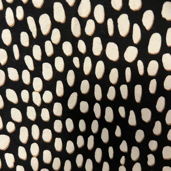 J Crew Black and White Polka Dot Cotton Button-Up Shirt XL - Picture 5 of 8